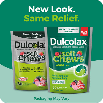 Dulcolax Mixed Berry Soft Chews 30 count bag