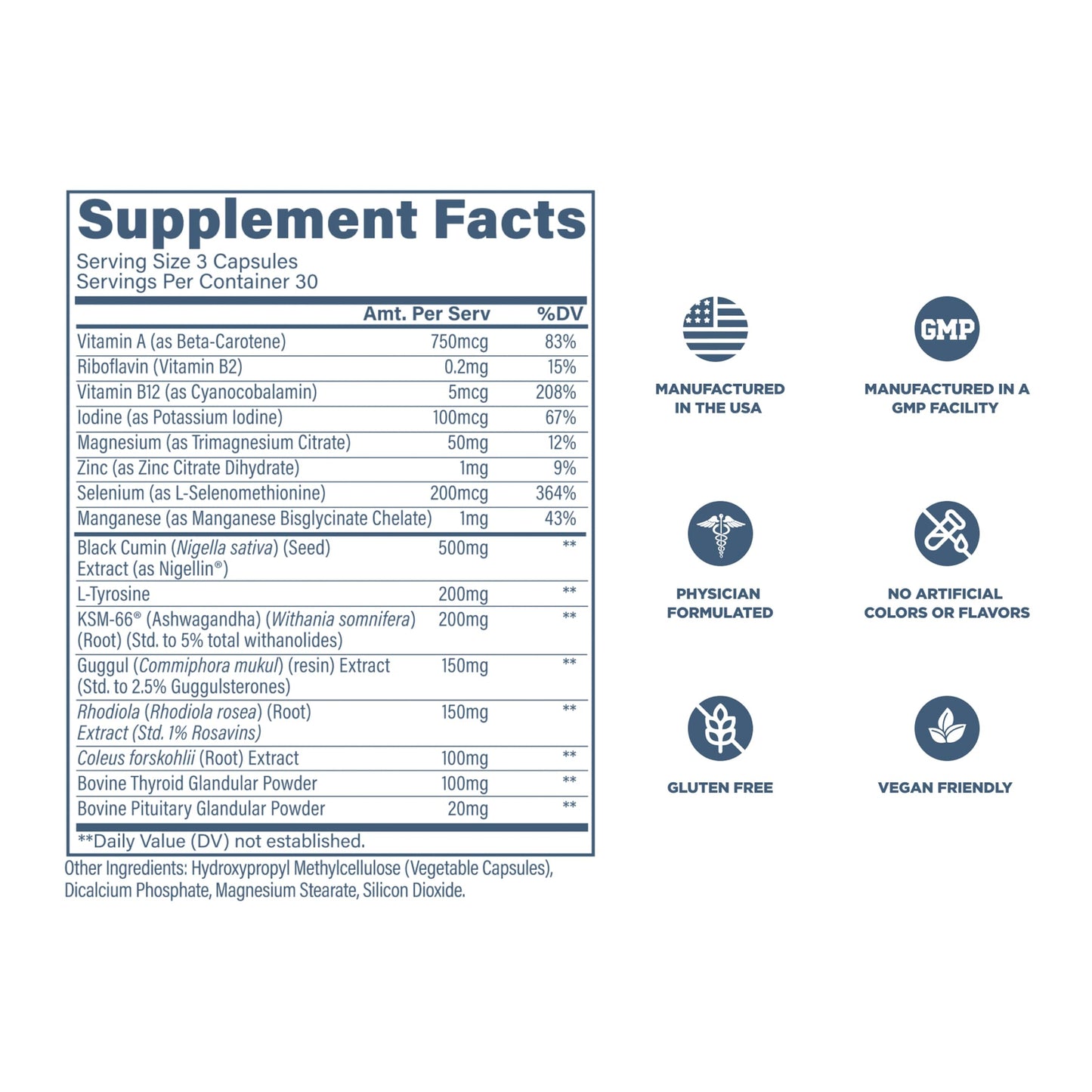 Revive MD wellness bottle highlighting the chelated trace minerals matrix including zinc and selenium for antioxidant defense.