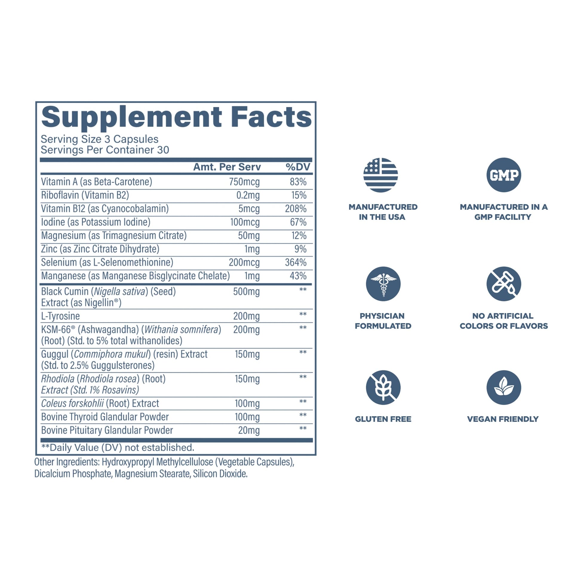 Revive MD wellness bottle highlighting the chelated trace minerals matrix including zinc and selenium for antioxidant defense.