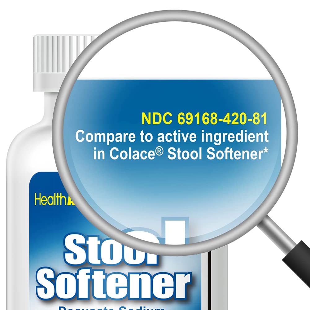 HealthA2Z Docusate Sodium capsules bottle packaging details