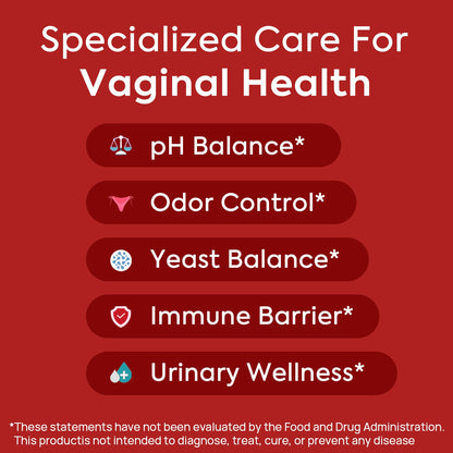HerAuré feminine wellness supplement bottle showing 7 billion CFU claim