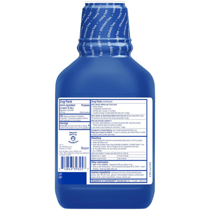 Phillips Milk of Magnesia bottle with wild cherry branding