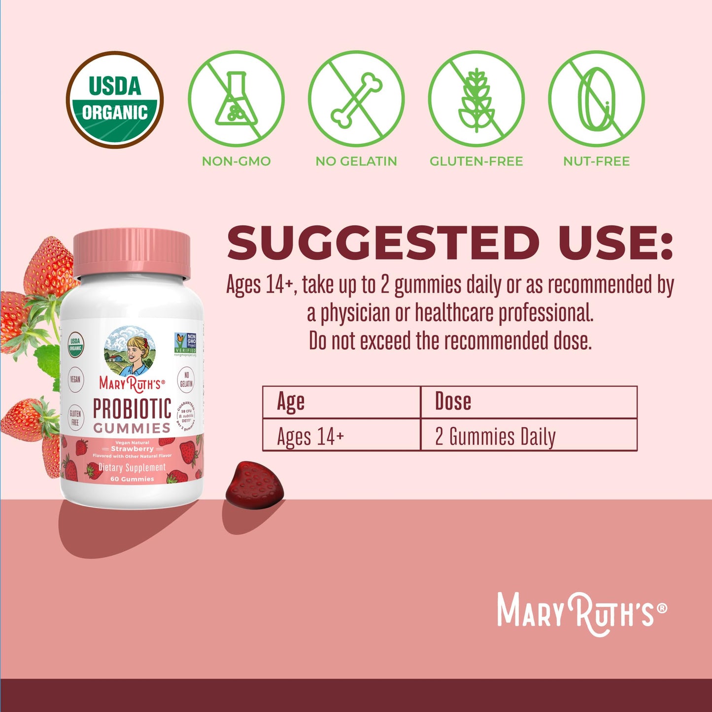 Premium organic vegan non GMO probiotic supplement for digestive health close up view