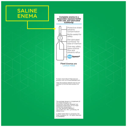 Ingredient information on Fleet saline laxative enema