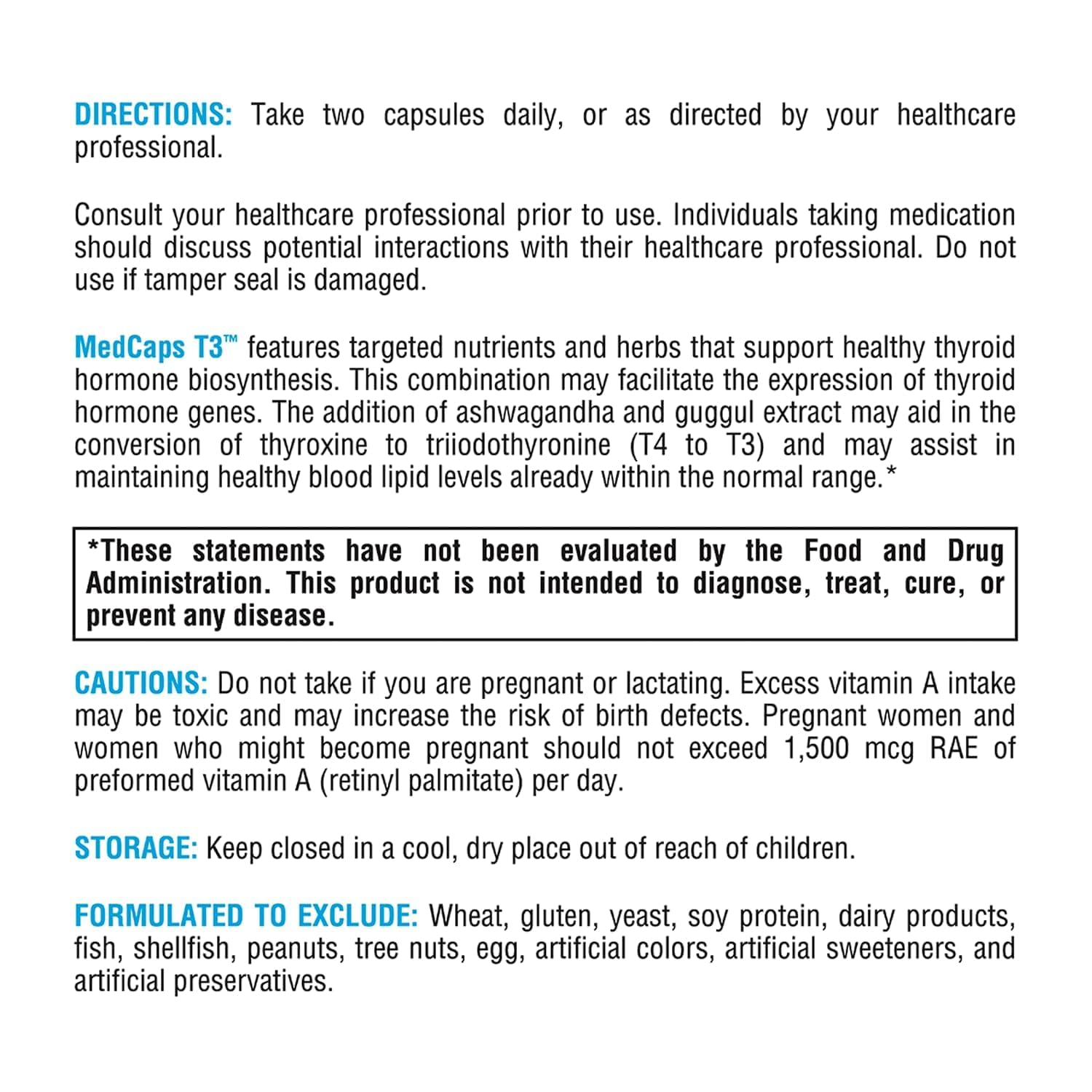Non GMO and gluten free XYMOGEN MedCaps T3 capsules close up