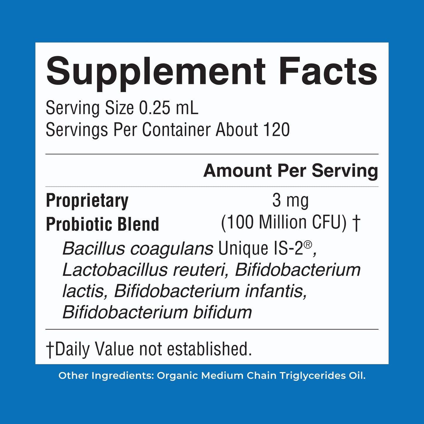 Authentic USA imported MaryRuth Organics infant liquid probiotic one fluid ounce packaging for natural colic relief.