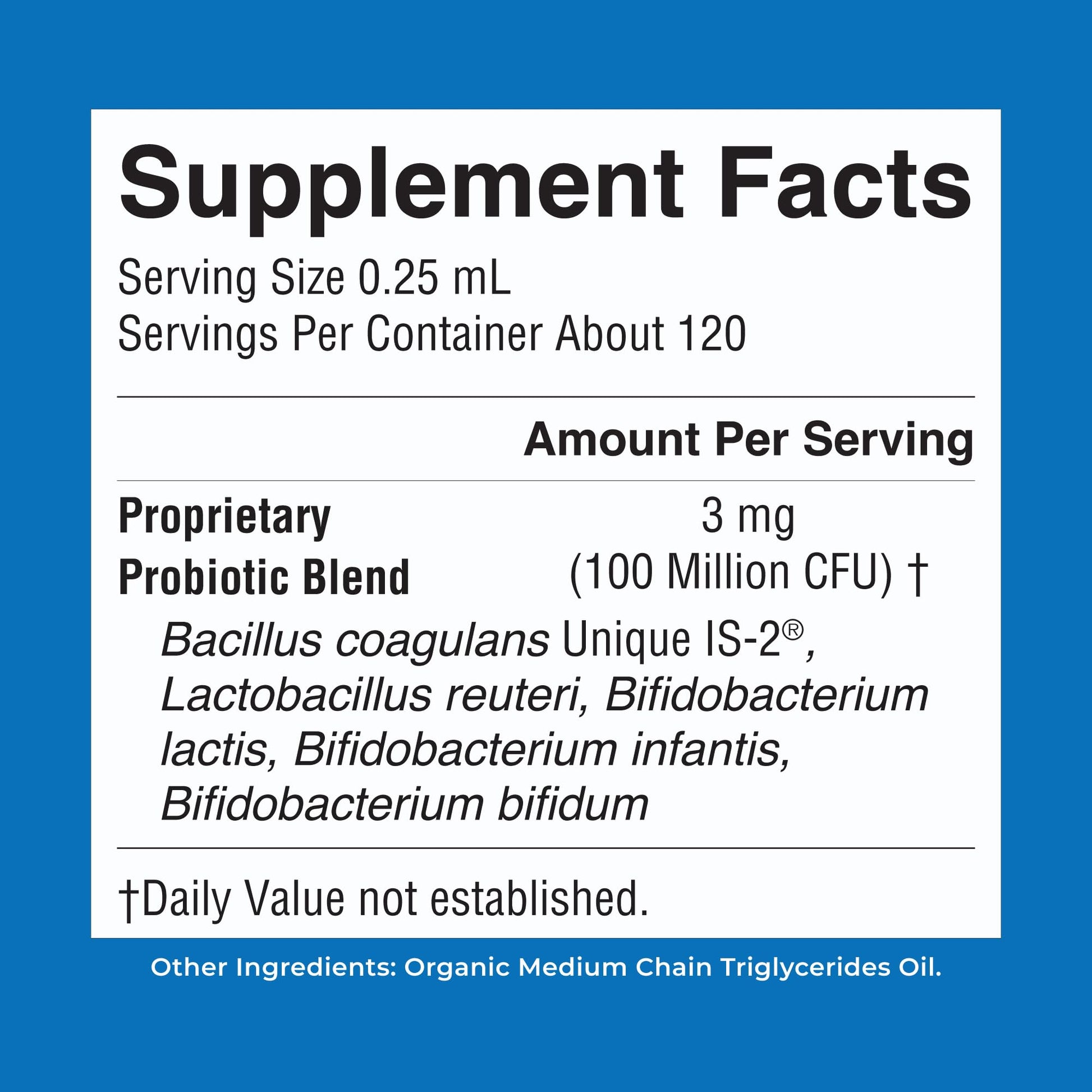 Authentic USA imported MaryRuth Organics infant liquid probiotic one fluid ounce packaging for natural colic relief.