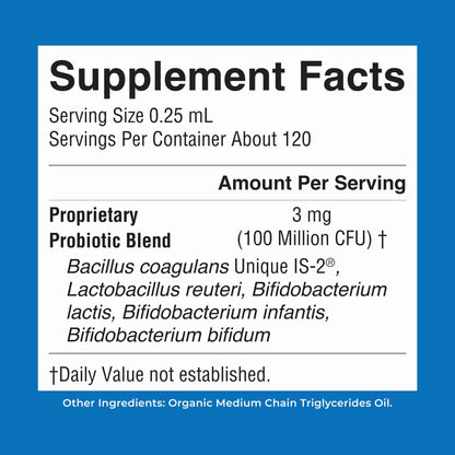 Authentic USA imported MaryRuth Organics infant liquid probiotic one fluid ounce packaging for natural colic relief.