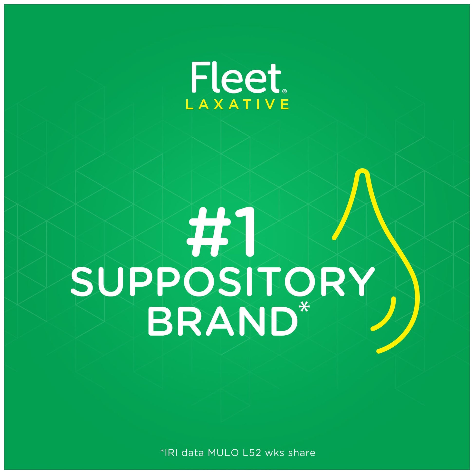 Close up of Fleet suppository packaging for constipation relief