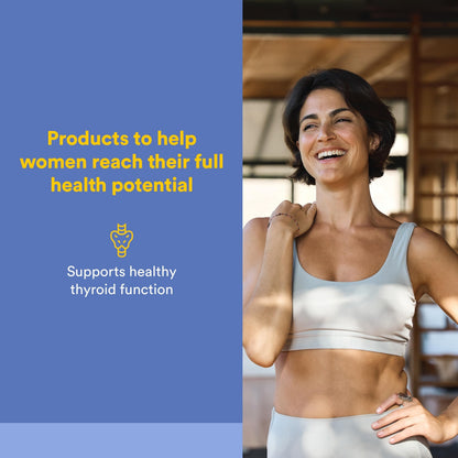 Natural Factors thyroid support supplement showing ingredients label and dosage instructions clearly.