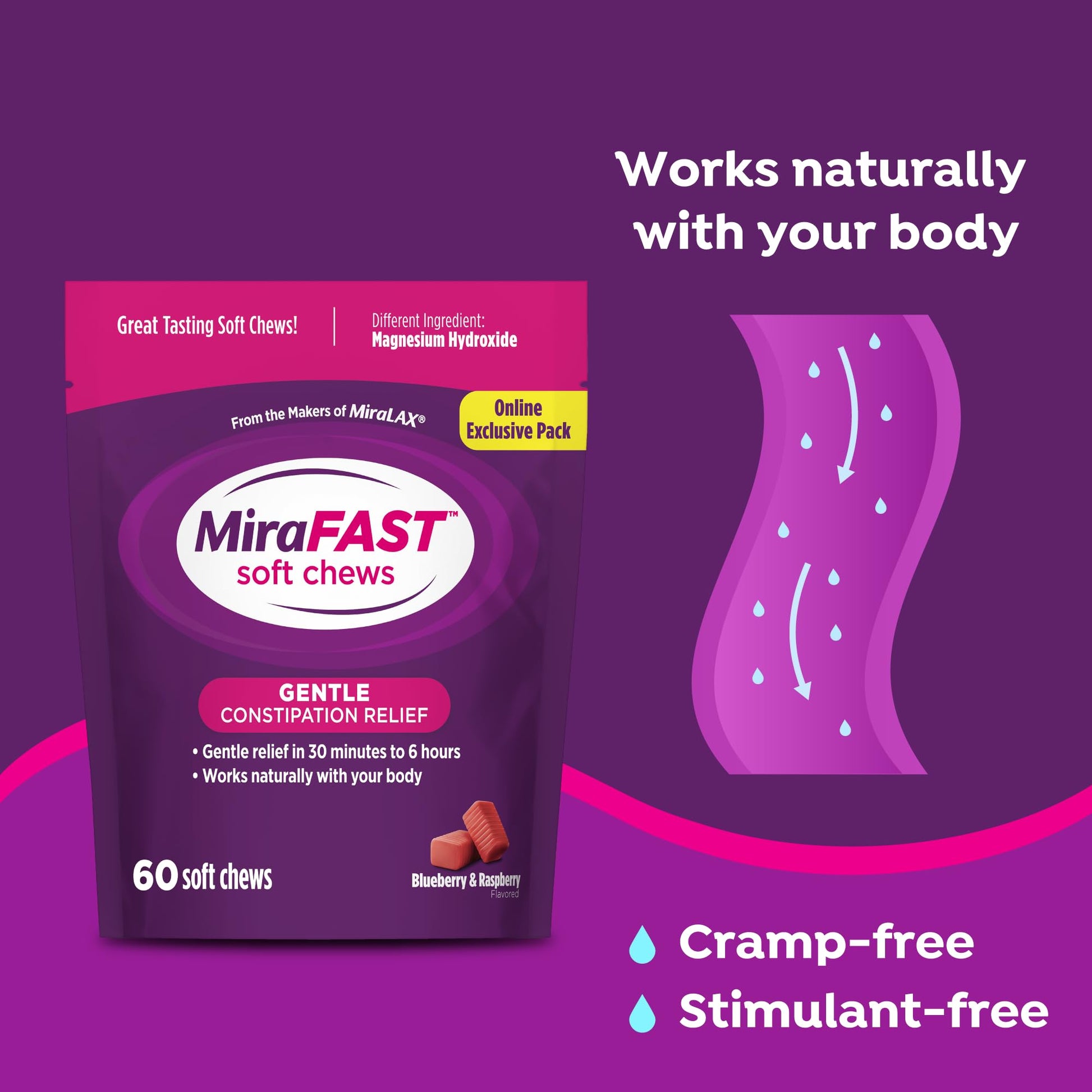 Close up of MiraFAST soft chew texture