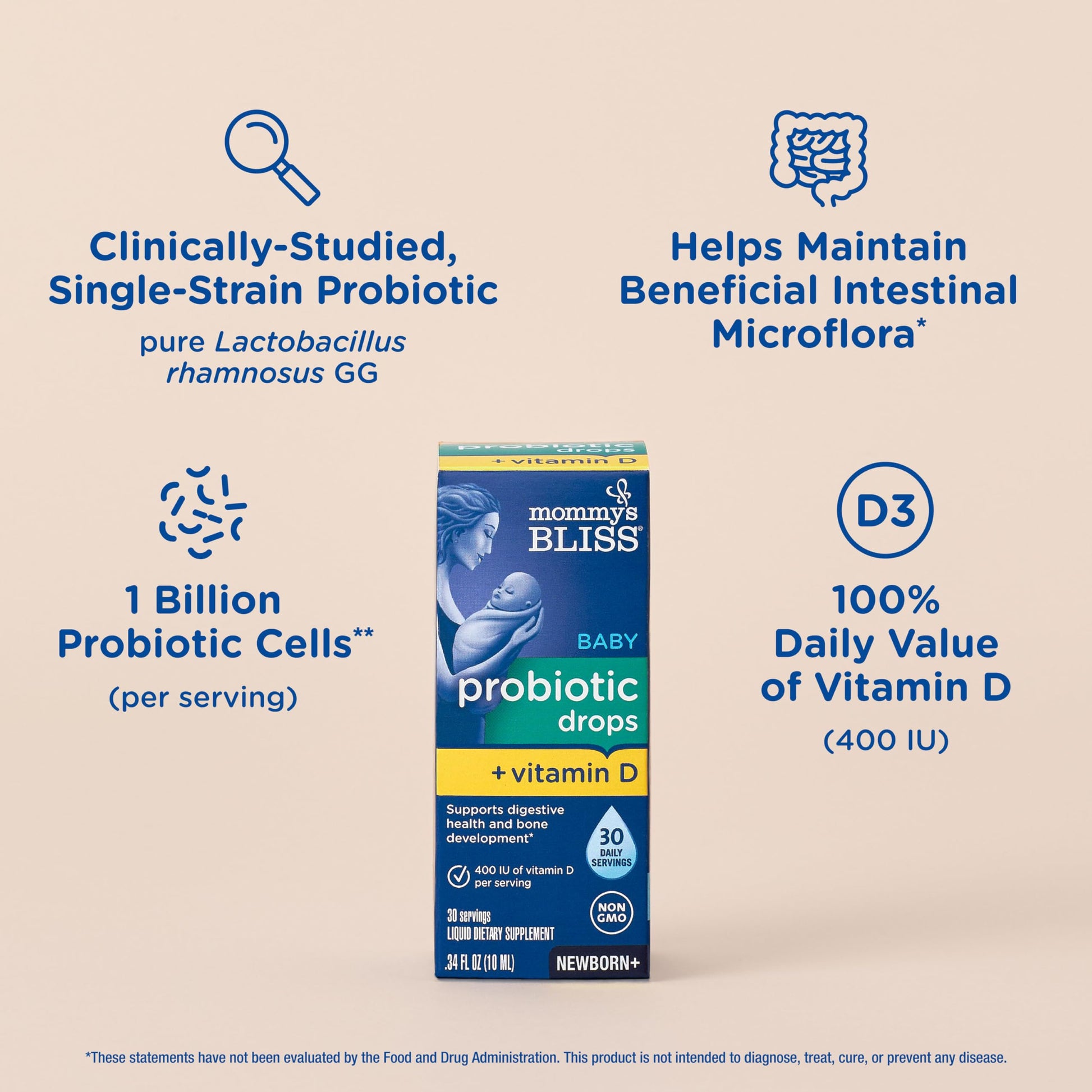 Authentic USA imported baby liquid vitamin D drops for newborns