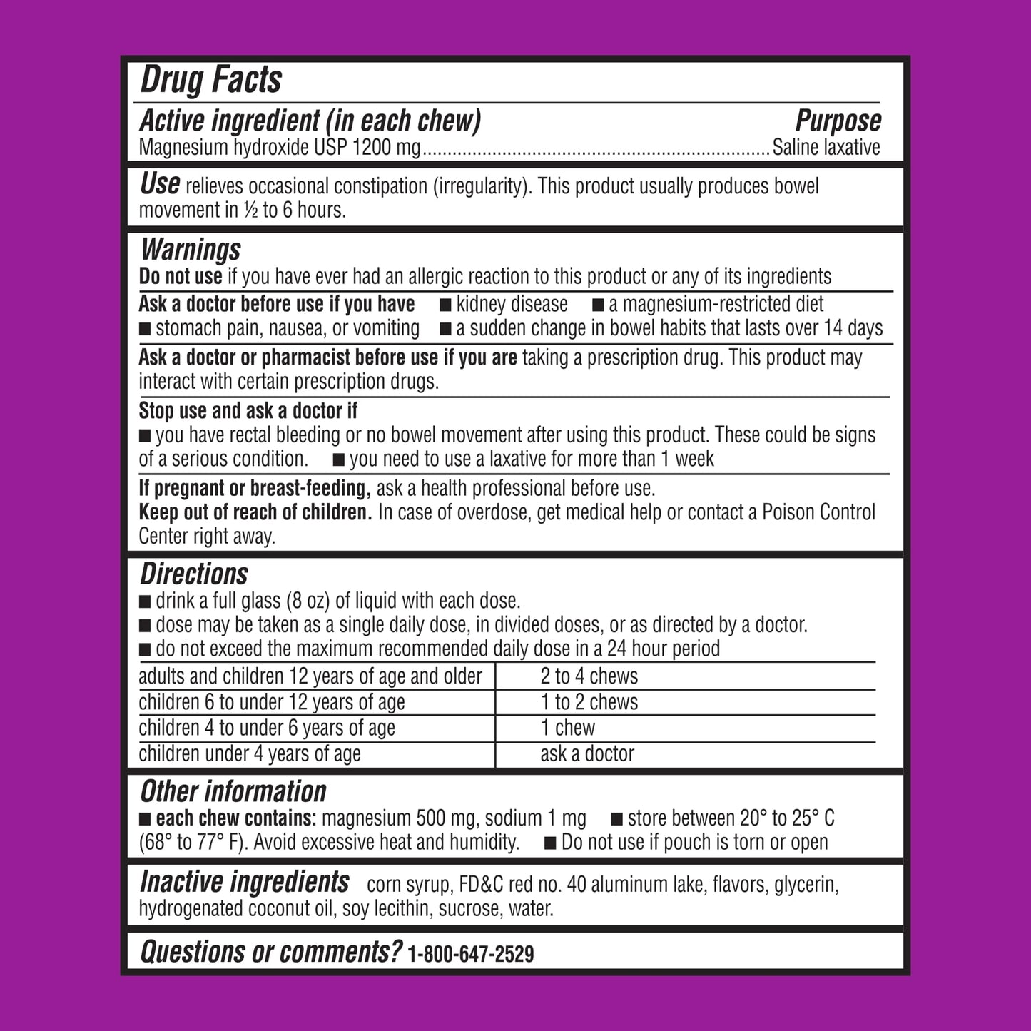 MiraFAST soft chews packaging with flavor graphics