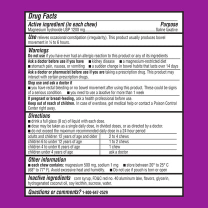 MiraFAST soft chews packaging with flavor graphics