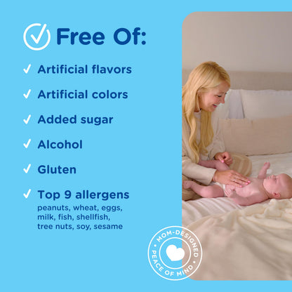 Allergen free baby bone and immune system support liquid nutrition