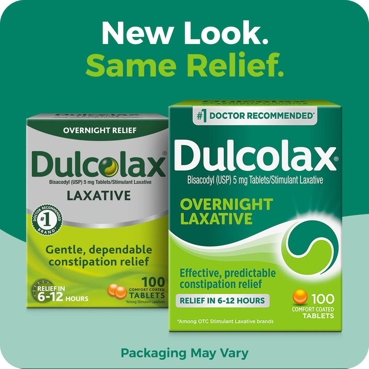 Dulcolax 5mg bisacodyl tablets packaging details