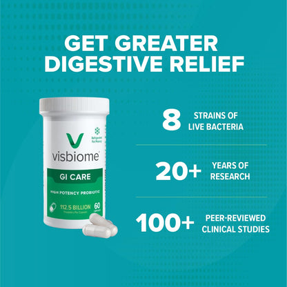 Visbiome 112.5 billion strains live bacteria capsules bottle label details