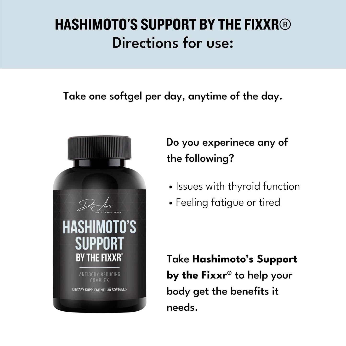Fixxr authentic USA imported thyroid health supplement on a clean background