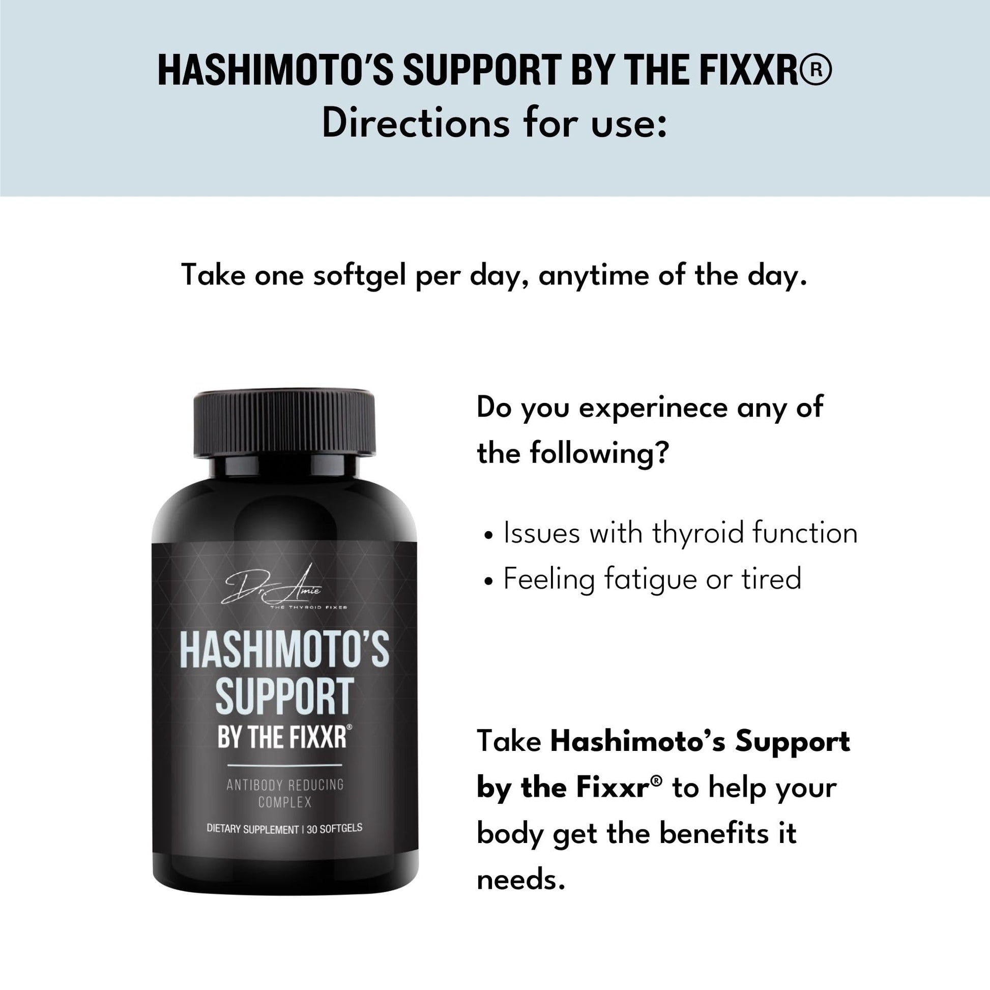 Fixxr authentic USA imported thyroid health supplement on a clean background