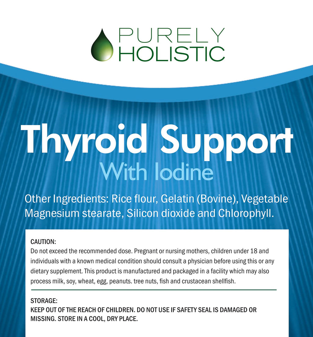Purely Holistic metabolism support formula with kelp and L-Tyrosine overview