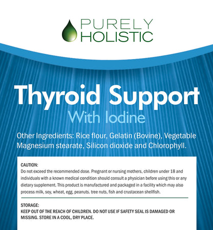 Purely Holistic metabolism support formula with kelp and L-Tyrosine overview