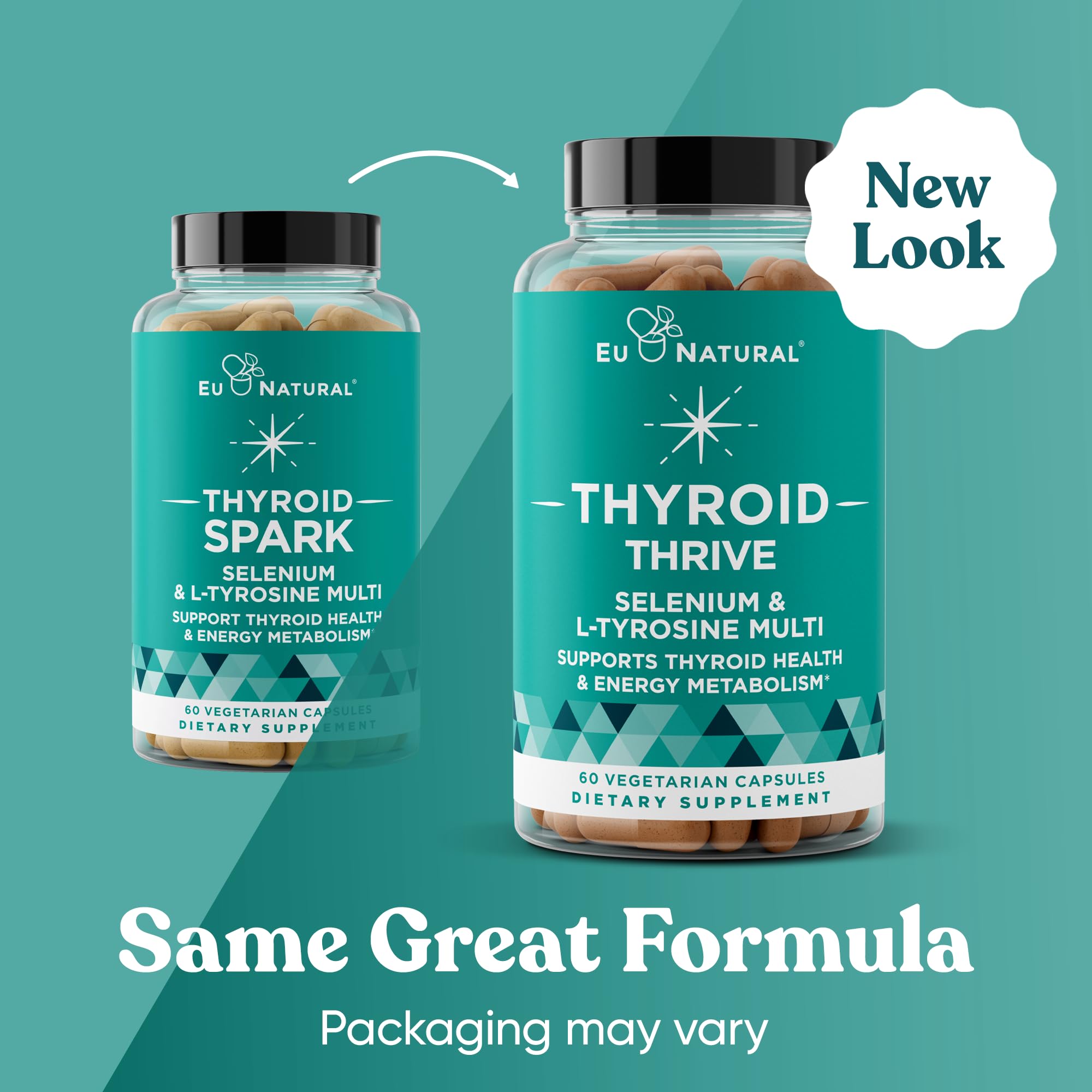 Eu Natural Thyroid Thrive supplement facts and ingredient label details