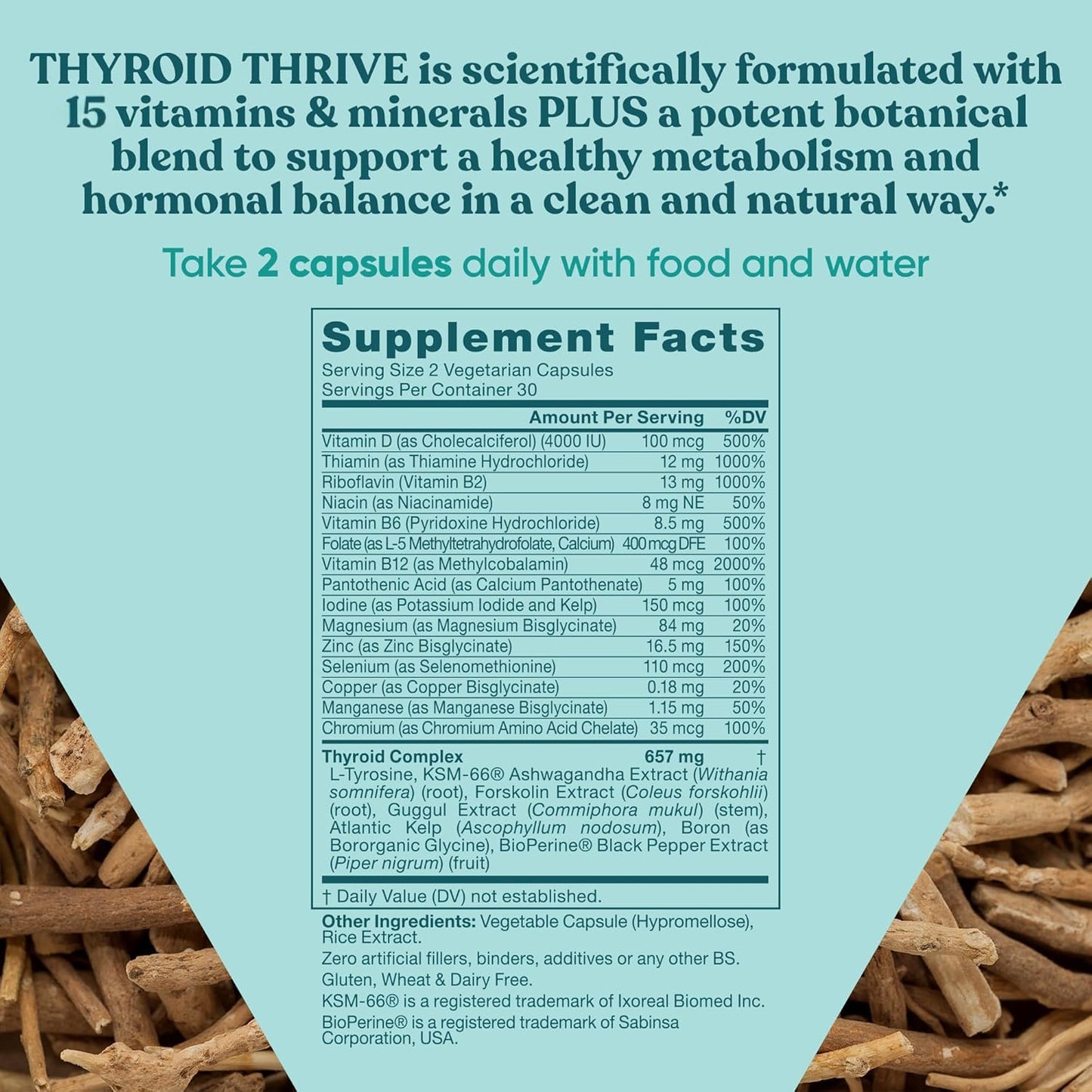 Eu Natural Thrive containing KSM-66 Ashwagandha for stress management
