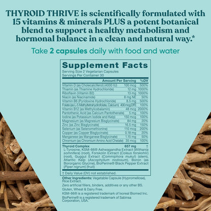 Eu Natural Thrive containing KSM-66 Ashwagandha for stress management