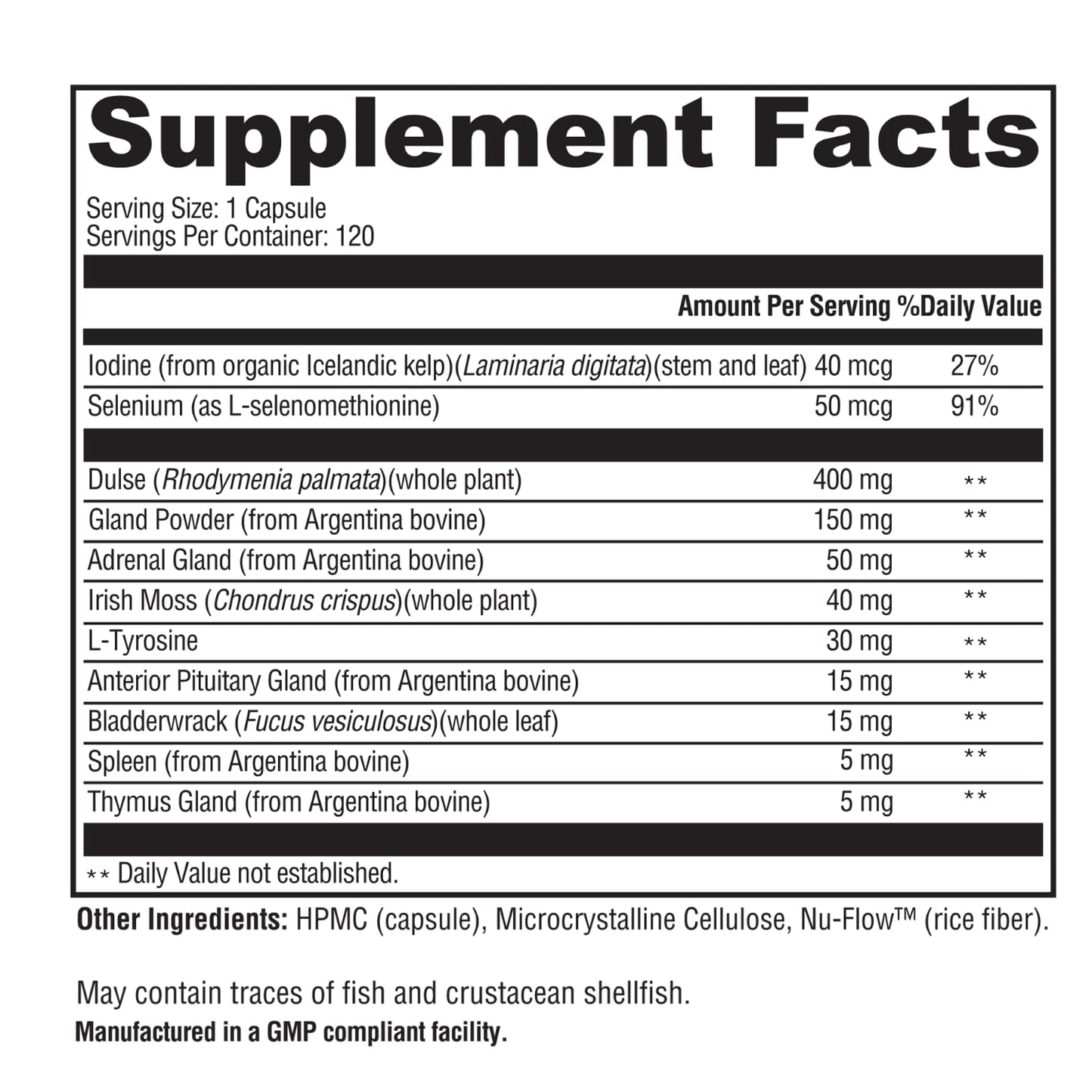 Dr Westin Childs gluten free dairy free thyroid glandular container