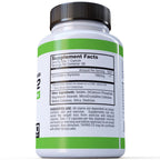 Close-up view of the supplement capsule bottle cap and professional brand packaging.
