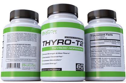 Authentic USA imported BioCor Nutrition Thyro T2 thyroid support product closeup