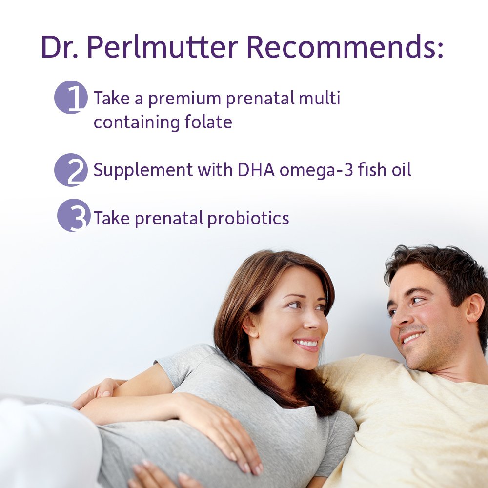 Close up of the supplement facts panel on Garden of Life once daily prenatal formula bottle