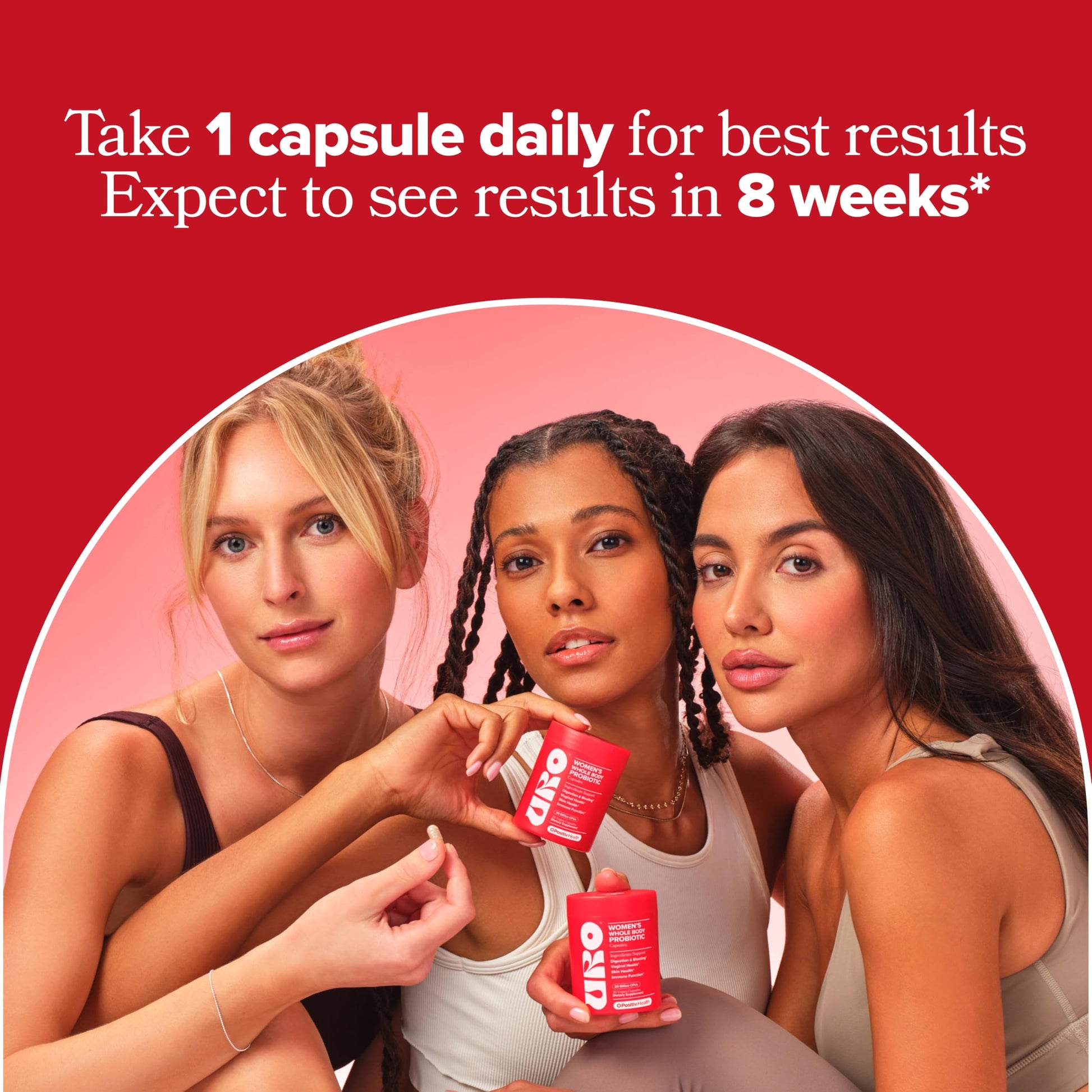 Inside look at the vegan and gluten free capsules designed for optimal female microbiome support.