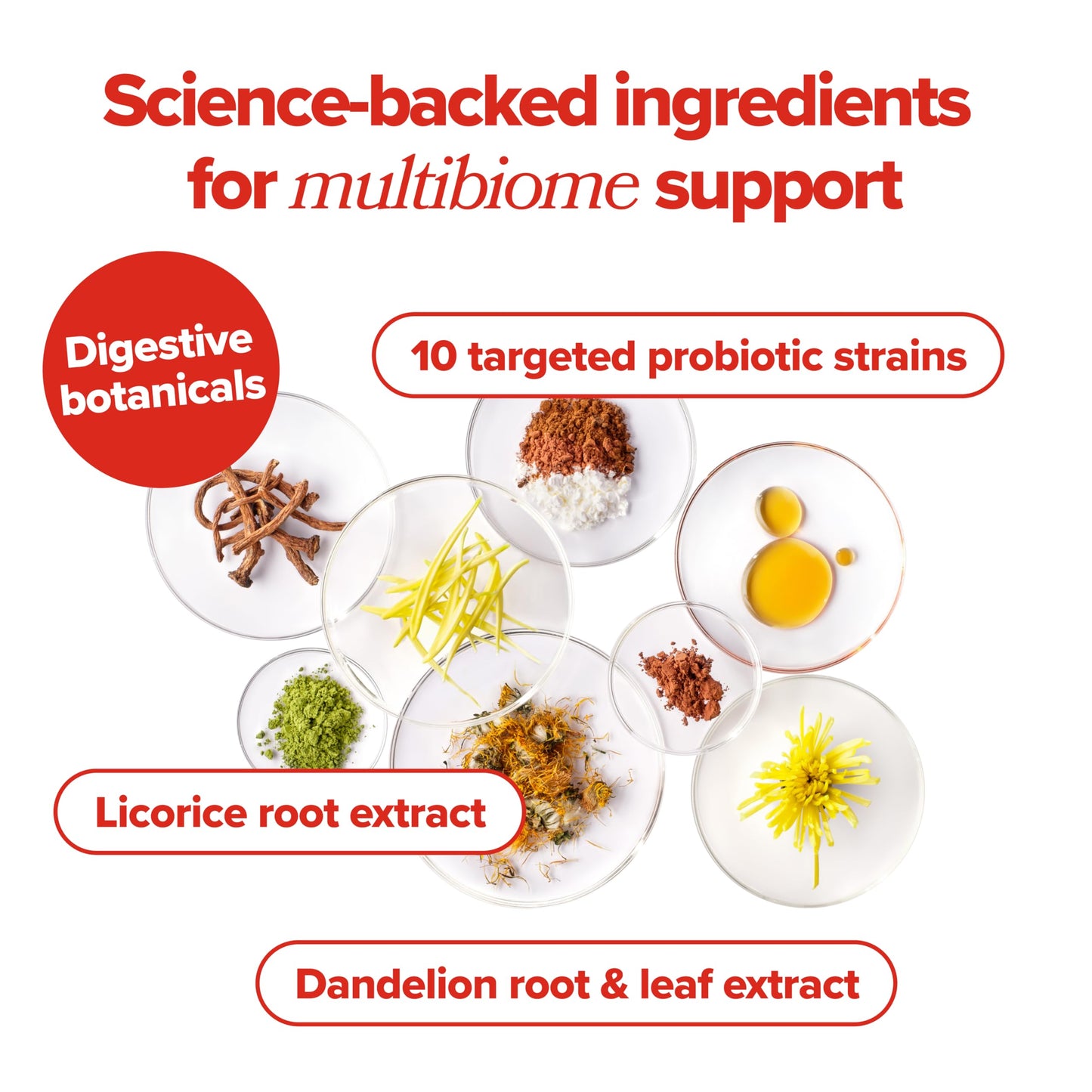 Health supplement packaging emphasizing gut barrier integrity and vaginal health benefits.