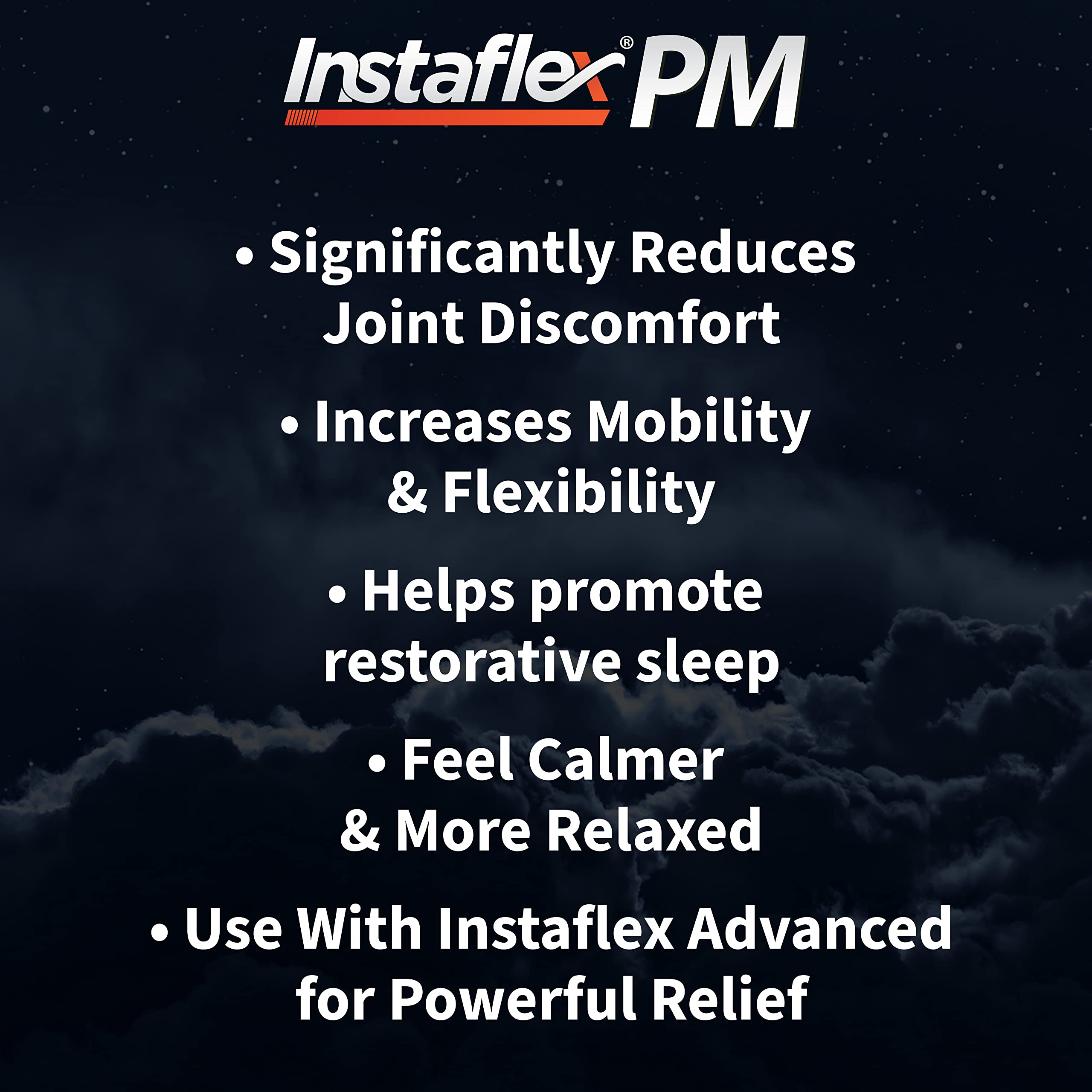 Side view of Instaflex PM Nighttime Joint Support bottle