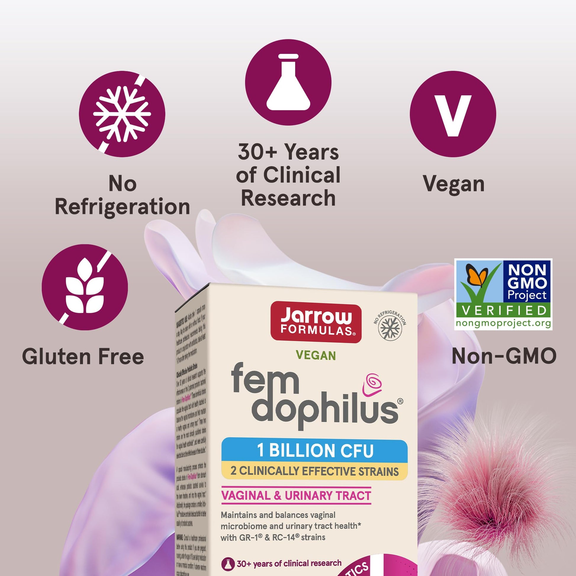 Fem Dophilus probiotic capsules ingredient list and supplement facts