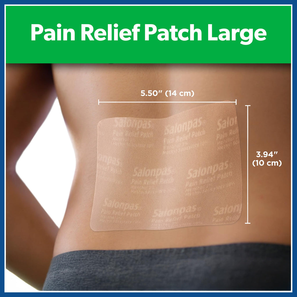 Salonpas Pain Relief Patch showing 12 hour relief benefits