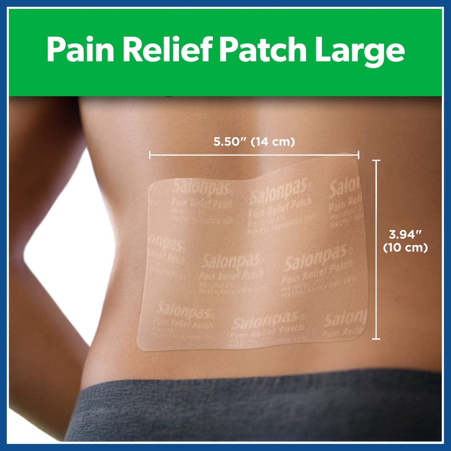 Salonpas Pain Relief Patch showing 12 hour relief benefits