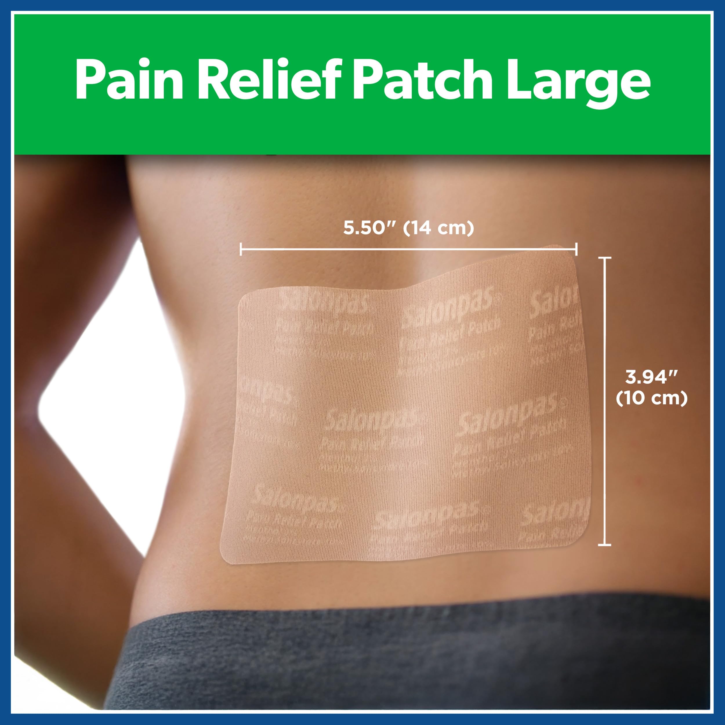 Salonpas Pain Relief Patch showing 12 hour relief benefits