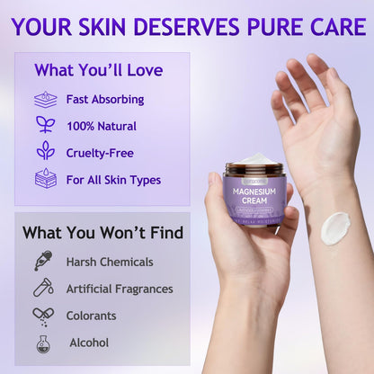 4.23 fluid ounces jar of Doracome magnesium lotion