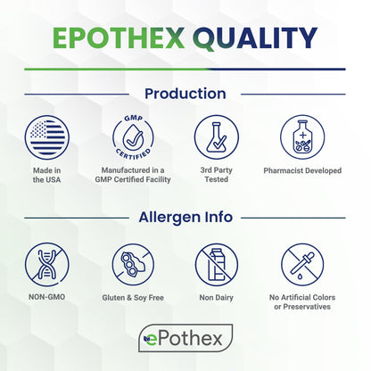 EPOTHEX pharmacist developed T2 metabolism and energy supplement packaging