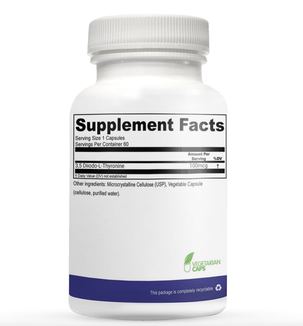 Complete packaging of Epothex Bioidentical T2 wellness capsules