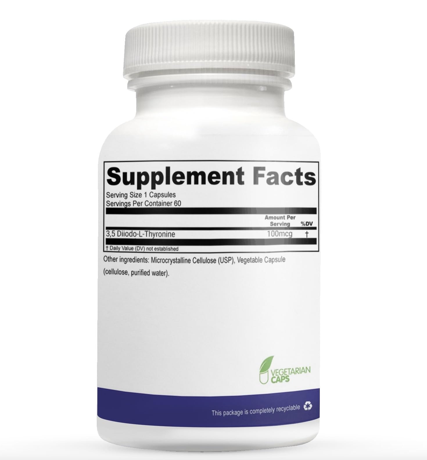 Authentic USA imported EPOTHEX T2 dietary supplement capsule size and form