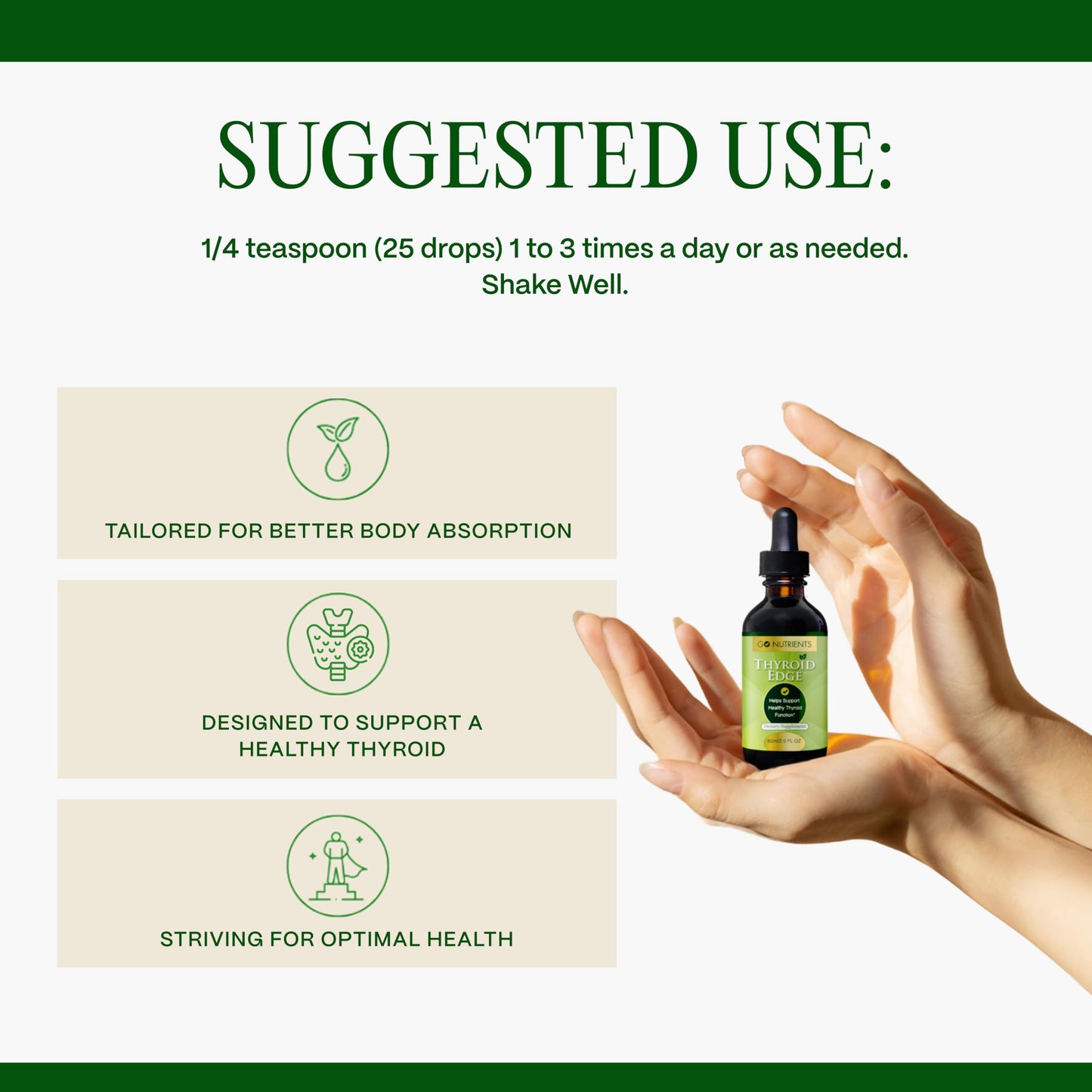 Go Nutrients fast absorbing alcohol free herbal liquid supplement bottle graphic