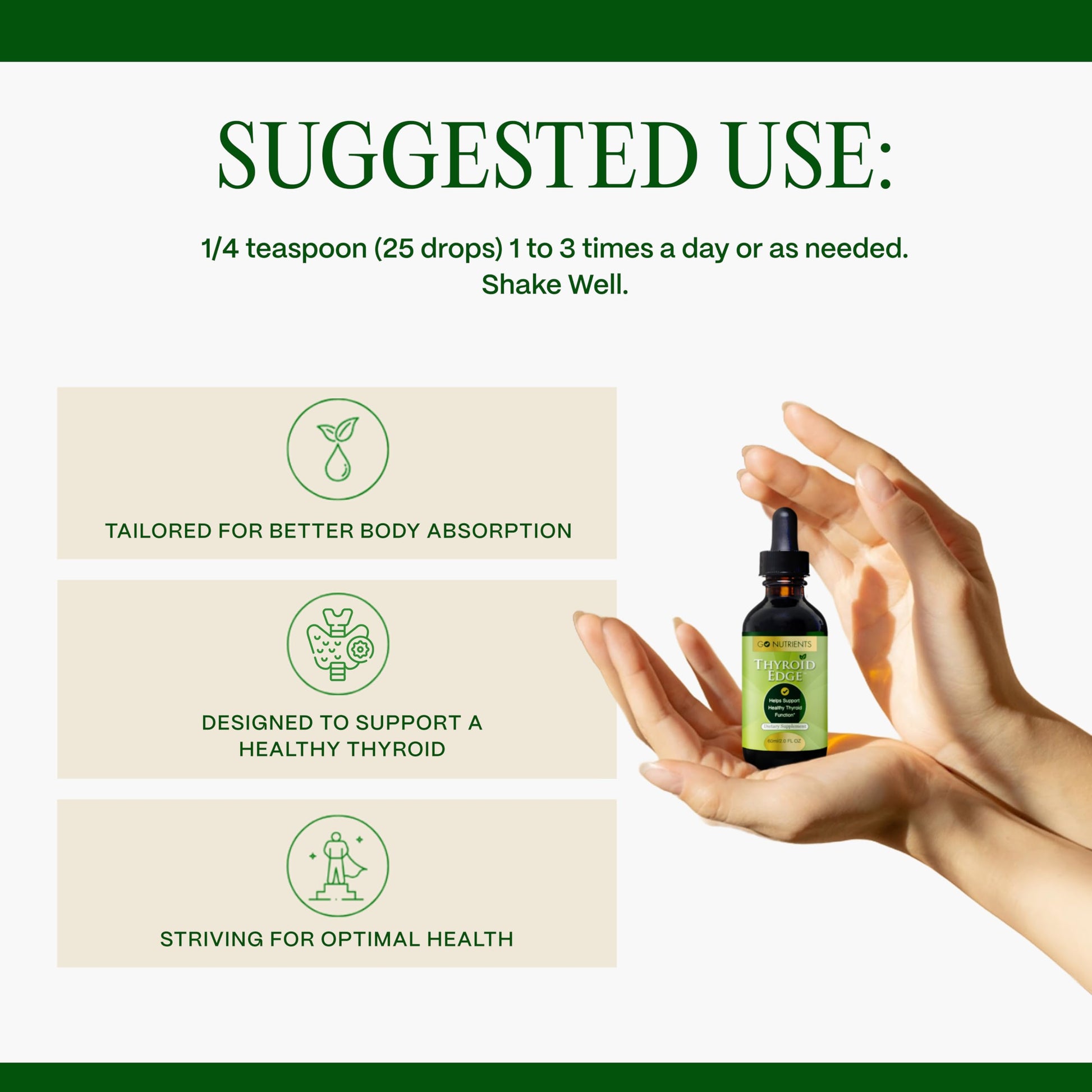 Go Nutrients fast absorbing alcohol free herbal liquid supplement bottle graphic