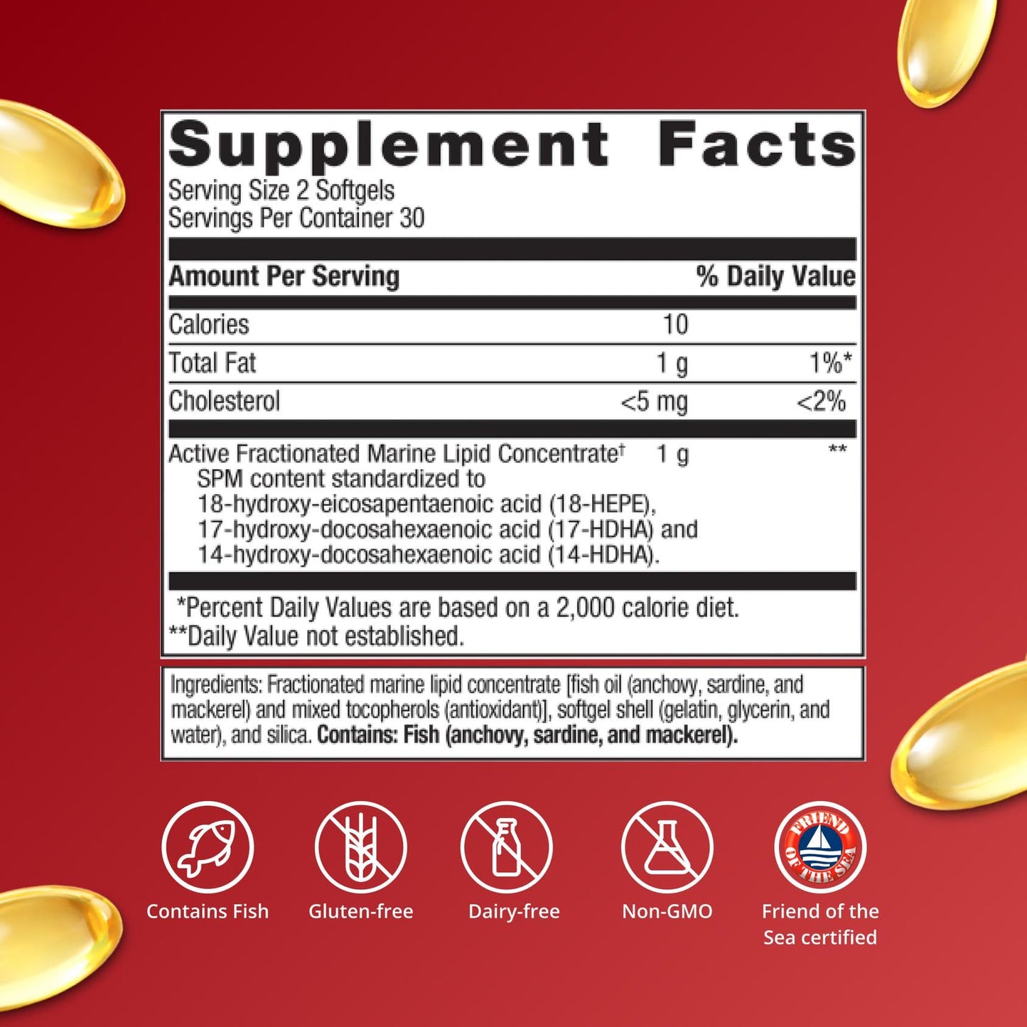Close up of Metagenics SPM Active 60 softgels bottle