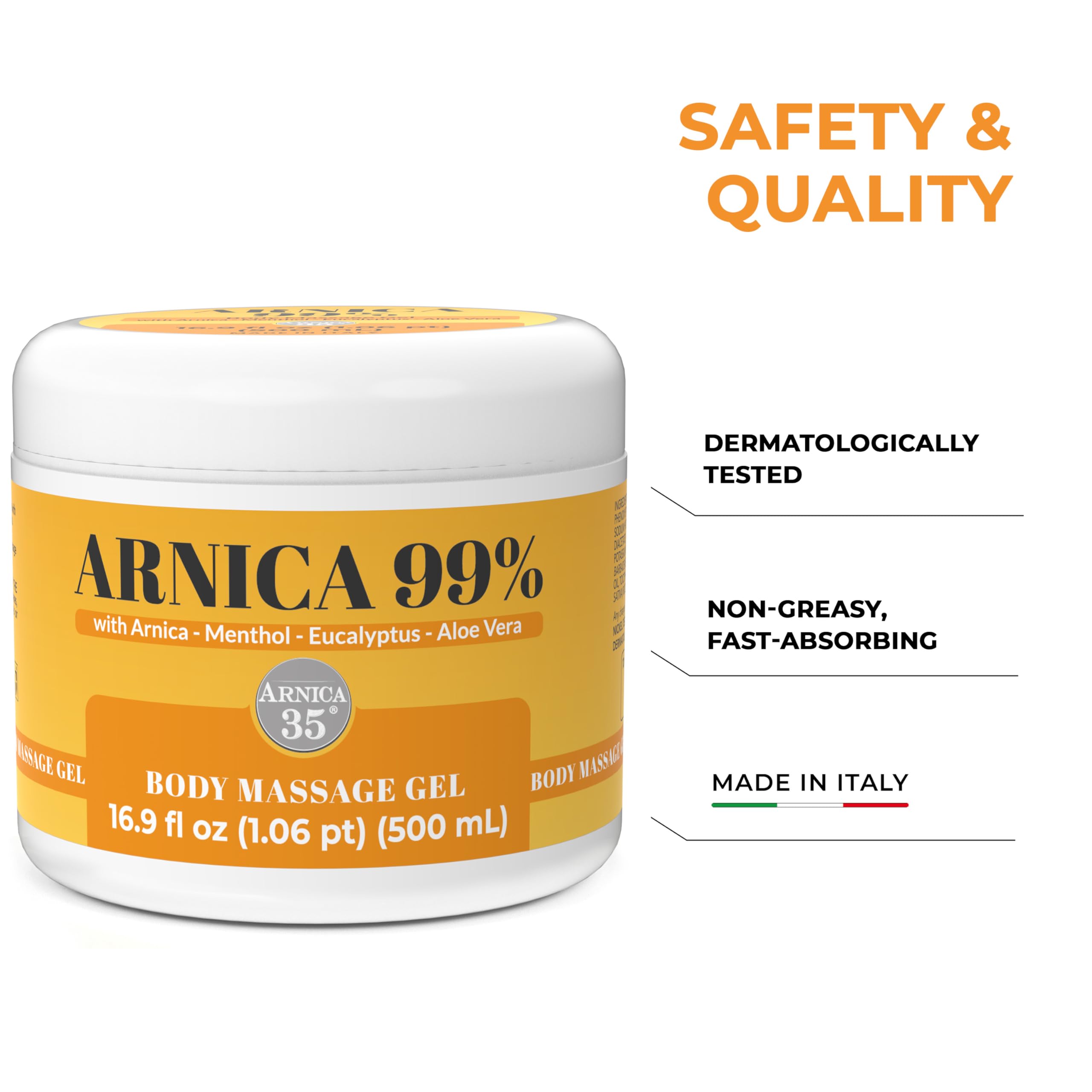 Arnica 35 gel application on neck and shoulder area