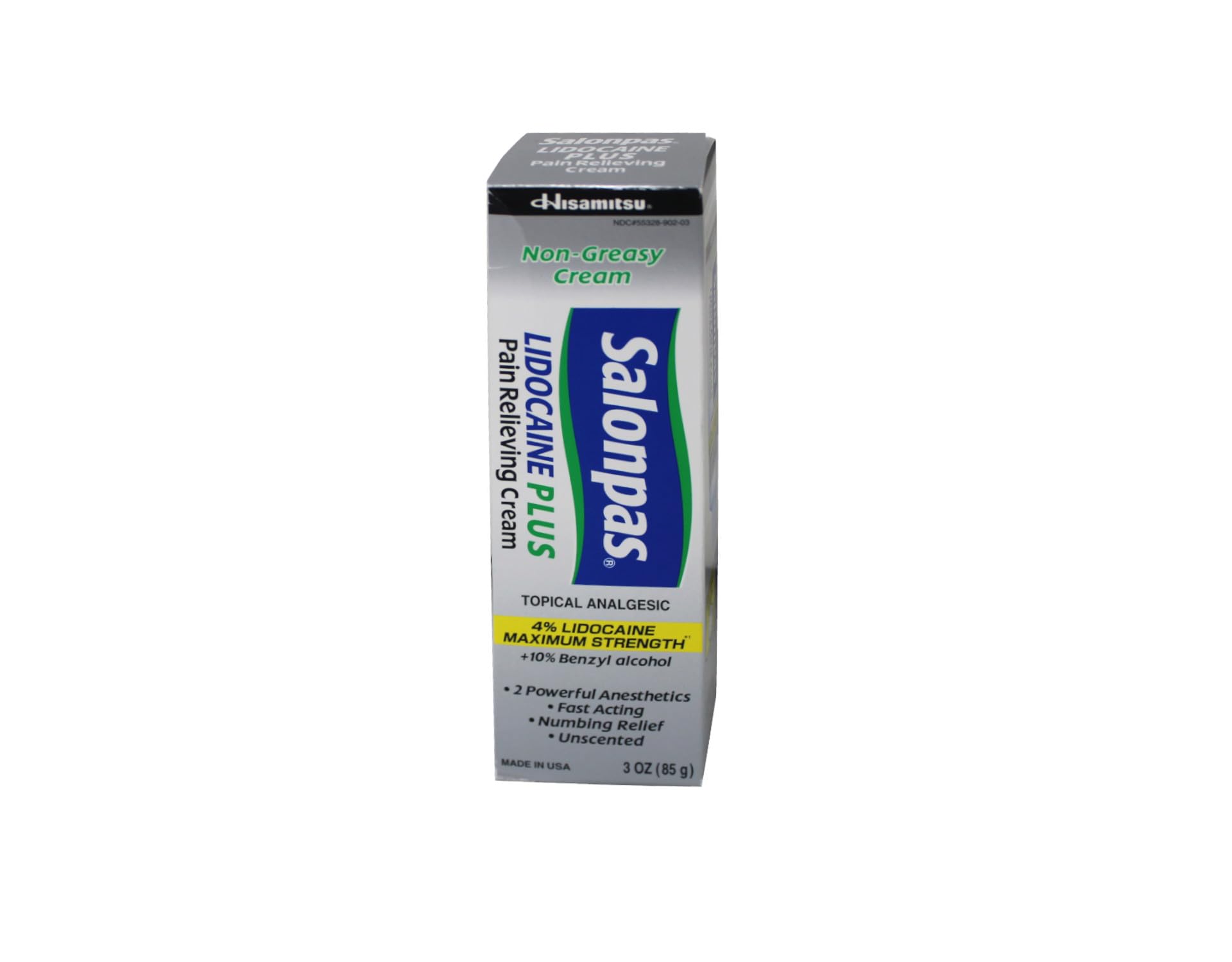 Three tubes of Salonpas Lidocaine Plus Pain Relieving Cream