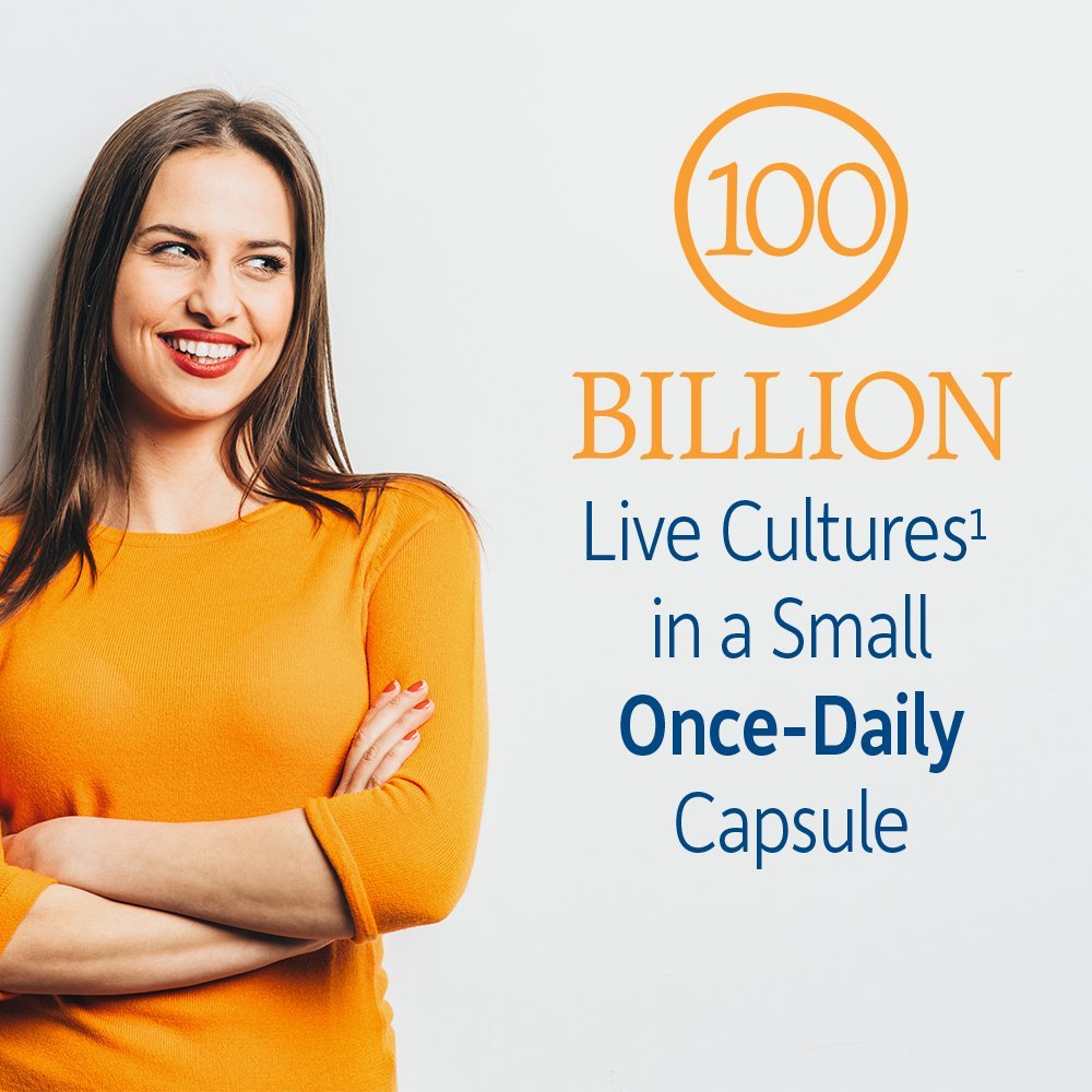Garden of Life digestive health raw probiotics thirty capsules bottle side view