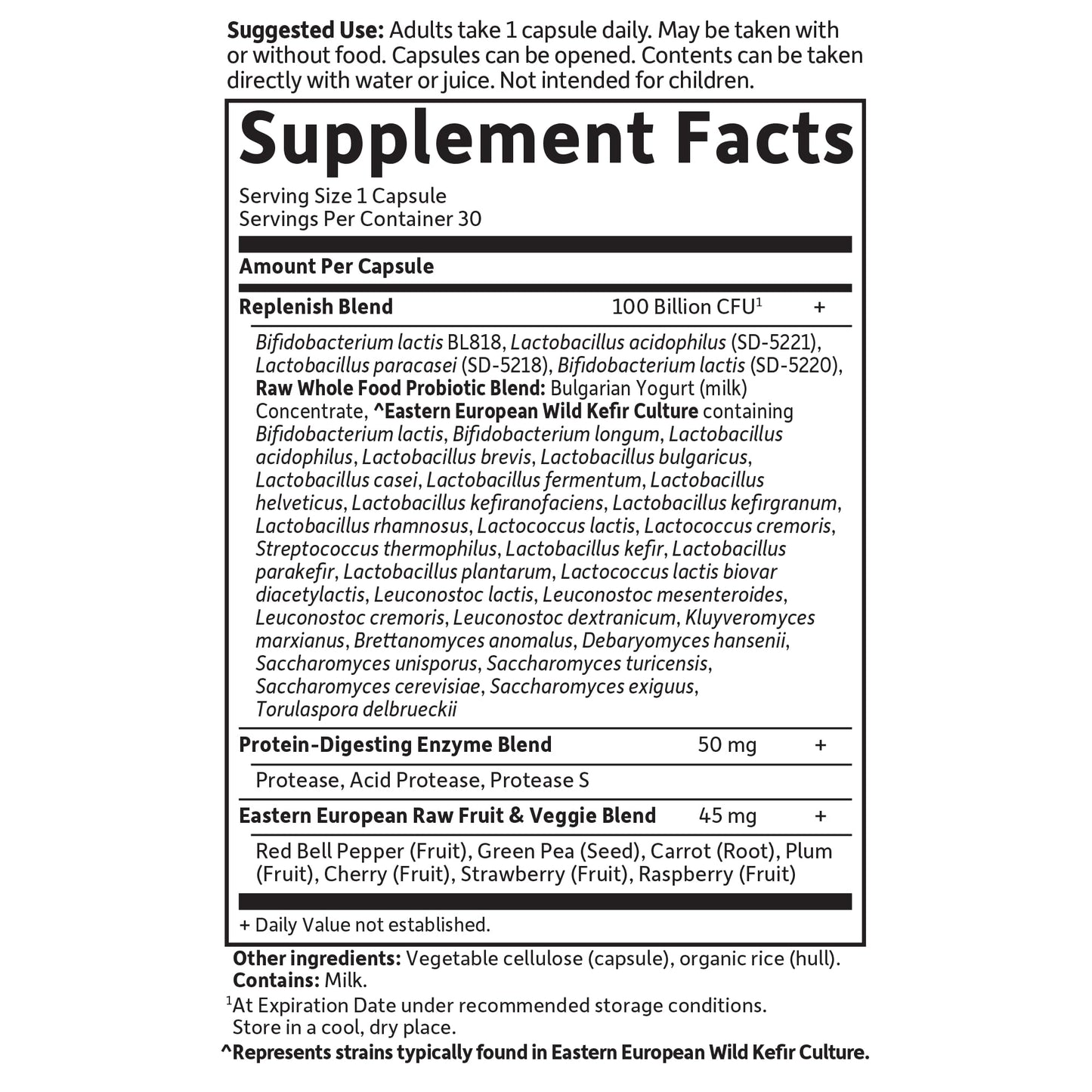 Authentic Garden of Life high bifido probiotic supplement for daily gut care